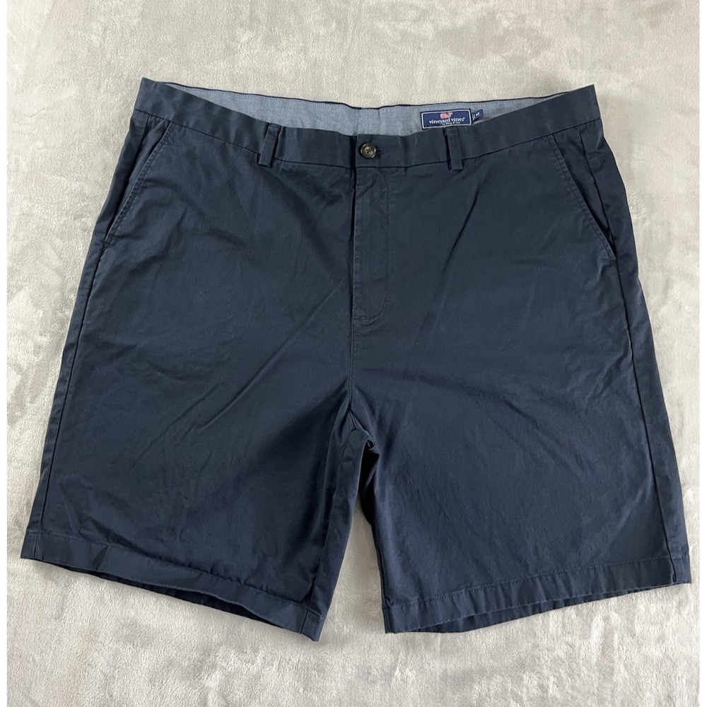 Vineyard Vines Short Men 42 Navy Chino Breakers Stretch Performances 9 Inch Golf